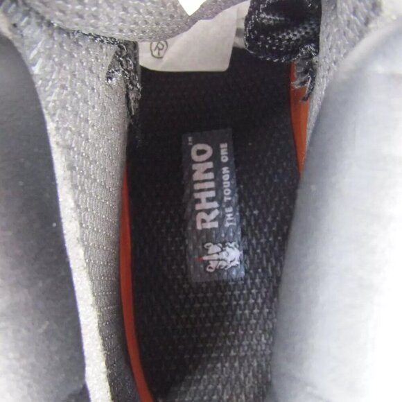 NEW RHINO 6" Tactical Safety Work Boots Black Leather Lace Slip Resist Size 10 - Picture 7 of 8